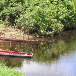 Suriname - Korjalen aan de rivier