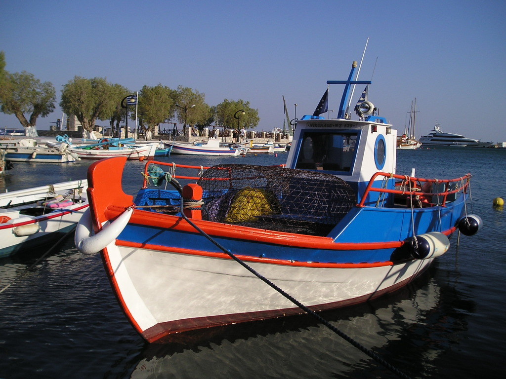 Pythagorio - vissersboot in de haven