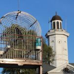 Paramaribo - Vogelzang - Kooi met toren ministerie van financien