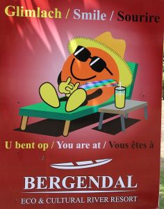 Berg en Dal - Bord bij entree