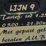Paramaribo - Buslijn9 - Bordje