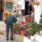 Samos - Manolates - Man kijkt